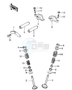 KLT 250 C [PRAIRIE] (C1) [PRAIRIE] drawing ROCKER ARMS_VALVES -- 83 C1- -