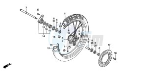 NX500 DOMINATOR drawing FRONT WHEEL