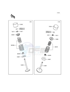 KLX450R KLX450AFF EU drawing Valve(s)