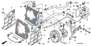 TRX420TMA Australia - (U / 2WD) drawing RADIATOR