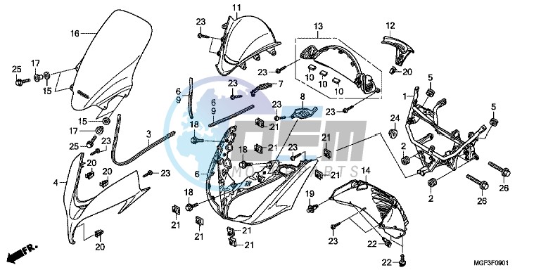 FRONT COVER (FJS600A9 2KO/ FJS600AB/ DB)