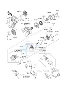 ZX 600 R [NINJA ZX-6R MONSTER ENERGY] (R9FA) R9F drawing STARTER MOTOR