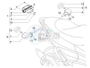 Runner 50 SP drawing Tail light - Turn signal lamps