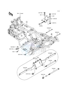 KLF 300 B [BAYOU 300] (B5-B9) [BAYOU 300] drawing FRAME FITTINGS