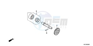 CRF250XC drawing OIL PUMP