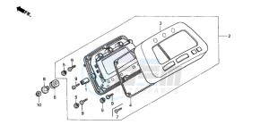 TRX350FM FOURTRAX drawing METER