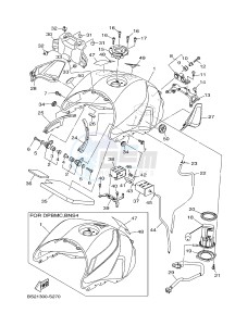 MTN850-A MTN-850-A MT-09 ABS (BS27) drawing FUEL TANK