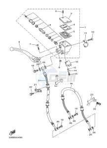 XJ6N 600 XJ6-N (NAKED) CYPRUS drawing FRONT MASTER CYLINDER