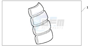 CBF500 drawing TANK PAD 2