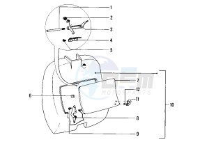 FL2 HP 50 drawing Front glove compartment