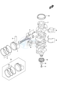 DF 175 drawing Crankshaft