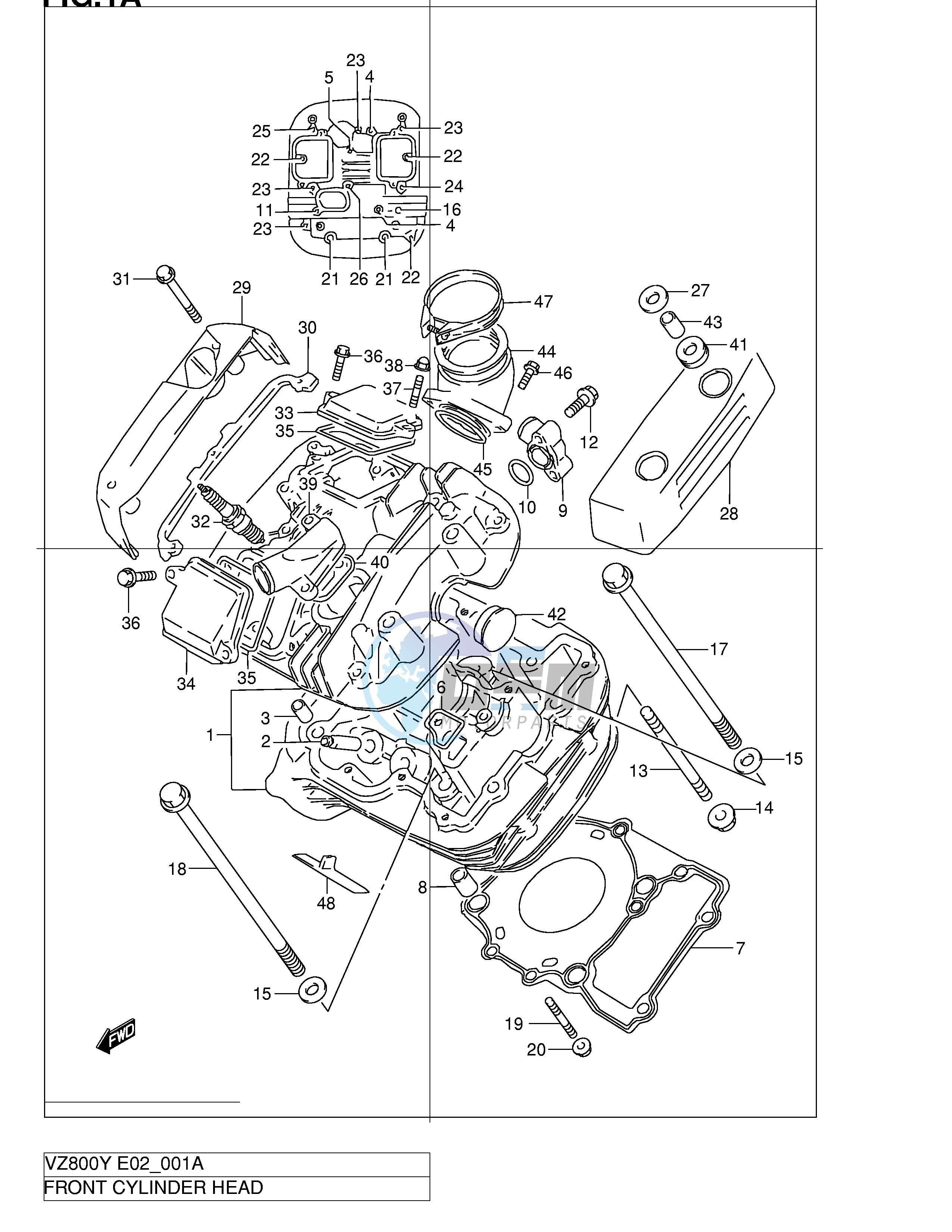 FRONT CYLINDER HEAD