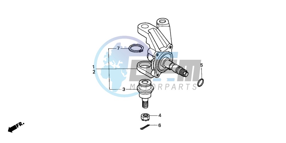 KNUCKLE (TRX350TM/TE)