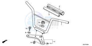 CRF50FE CRF50F Europe Direct - (ED) drawing HANDLE PIPE/TOP BRIDGE