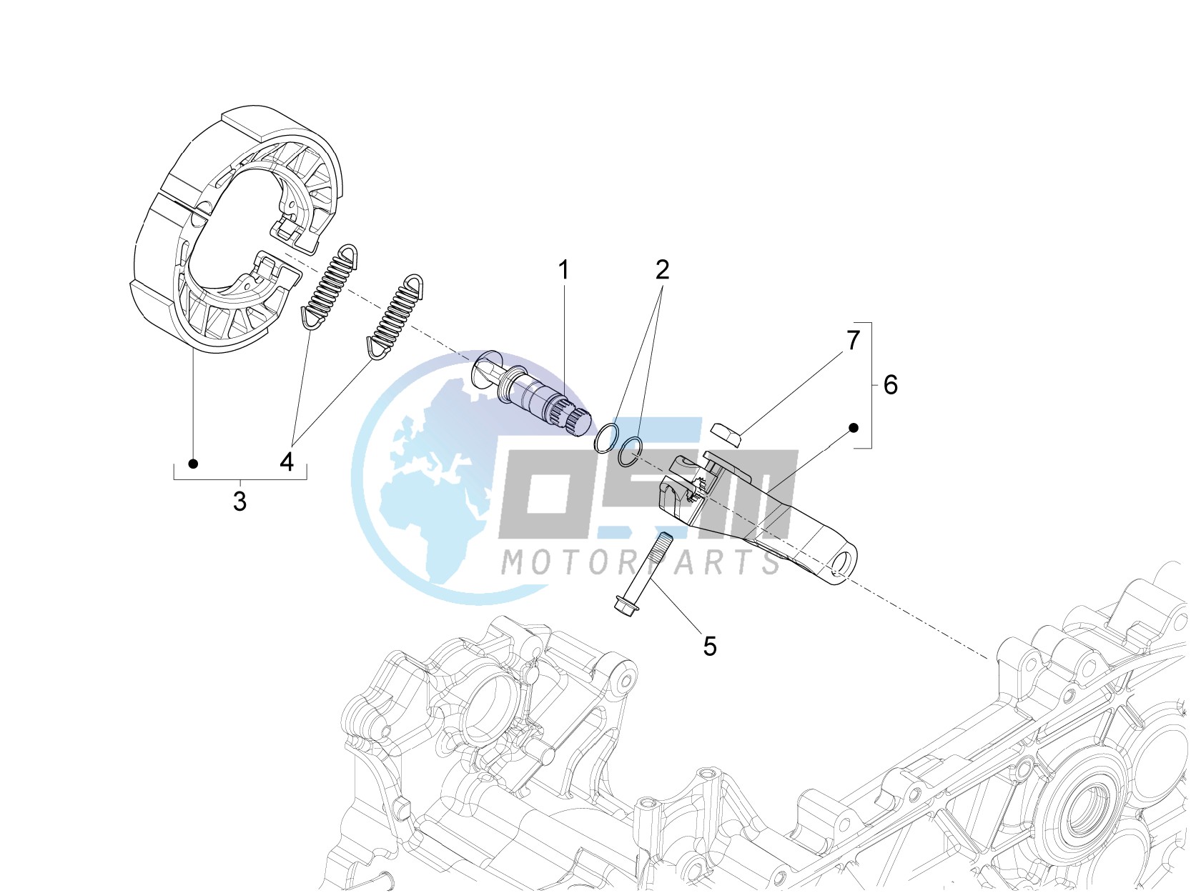 Rear brake - Brake jaw