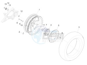 GTS Super 150 ie 4T 3V (APAC) (Au, Ex, Jp, Ri, T, V) drawing Rear wheel