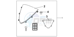 CBR1000RR9 Korea - (KO / SPC) drawing WINDSCREEN