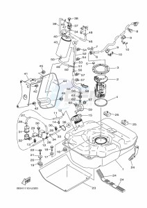 YXZ1000ET YXZ1000R SS (BAS7) drawing FUEL TANK