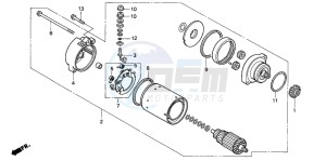 CB750F2 SEVEN FIFTY drawing STARTING MOTOR