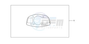 CBR600RR9 France - (F / CMF SPC) drawing METER PANEL