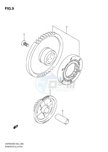 GSF650 (E2) Bandit drawing STARTER CLUTCH