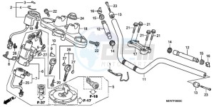 NT700VA UK - (E / MKH) drawing HANDLE PIPE/TOP BRIDGE