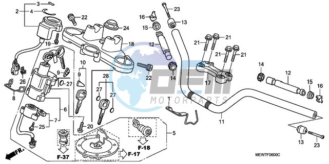 HANDLE PIPE/TOP BRIDGE