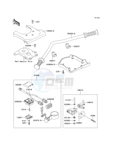 JS 750 B [750 SXI] (B1-B3 B3 CAN ONLY) [750 SXI] drawing HANDLEBAR-- JS750-B2_B3- -