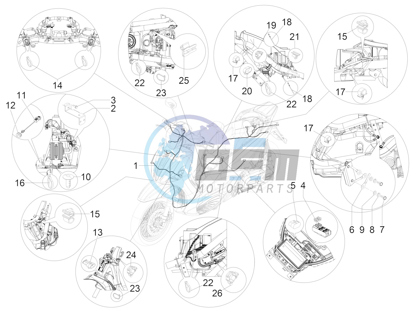 Main cable harness