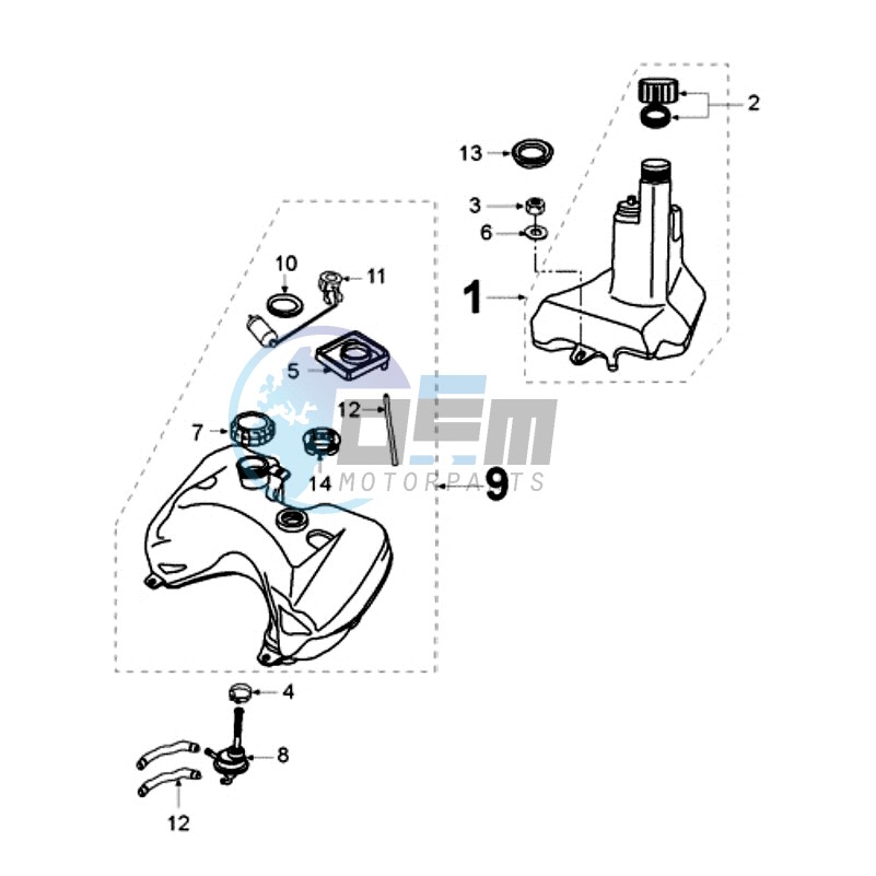 TANK AND FUEL PUMP