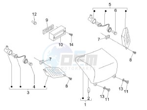 LX 125 4T ie E3 Vietnam drawing Tail light - Turn signal lamps