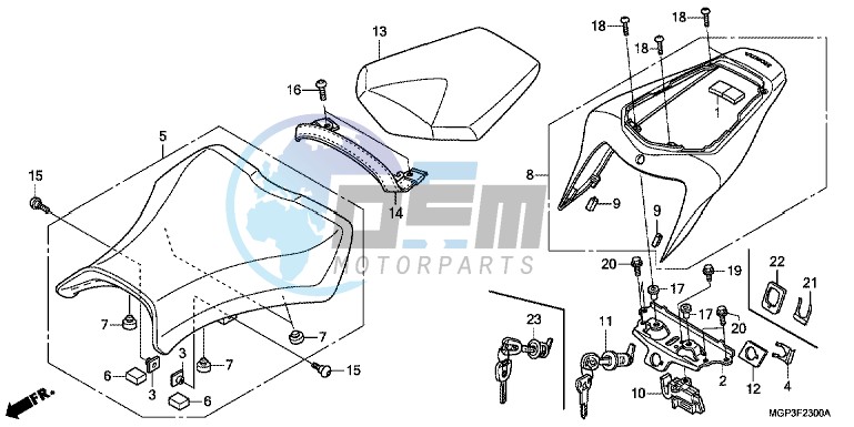 SEAT (CBR1000RR/RA)