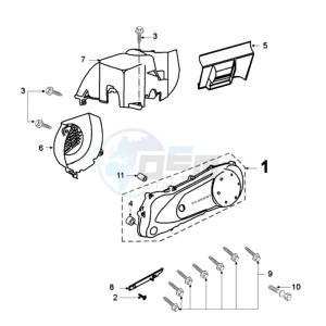 VIVA XRN EU1 drawing CRANKCASE COVER