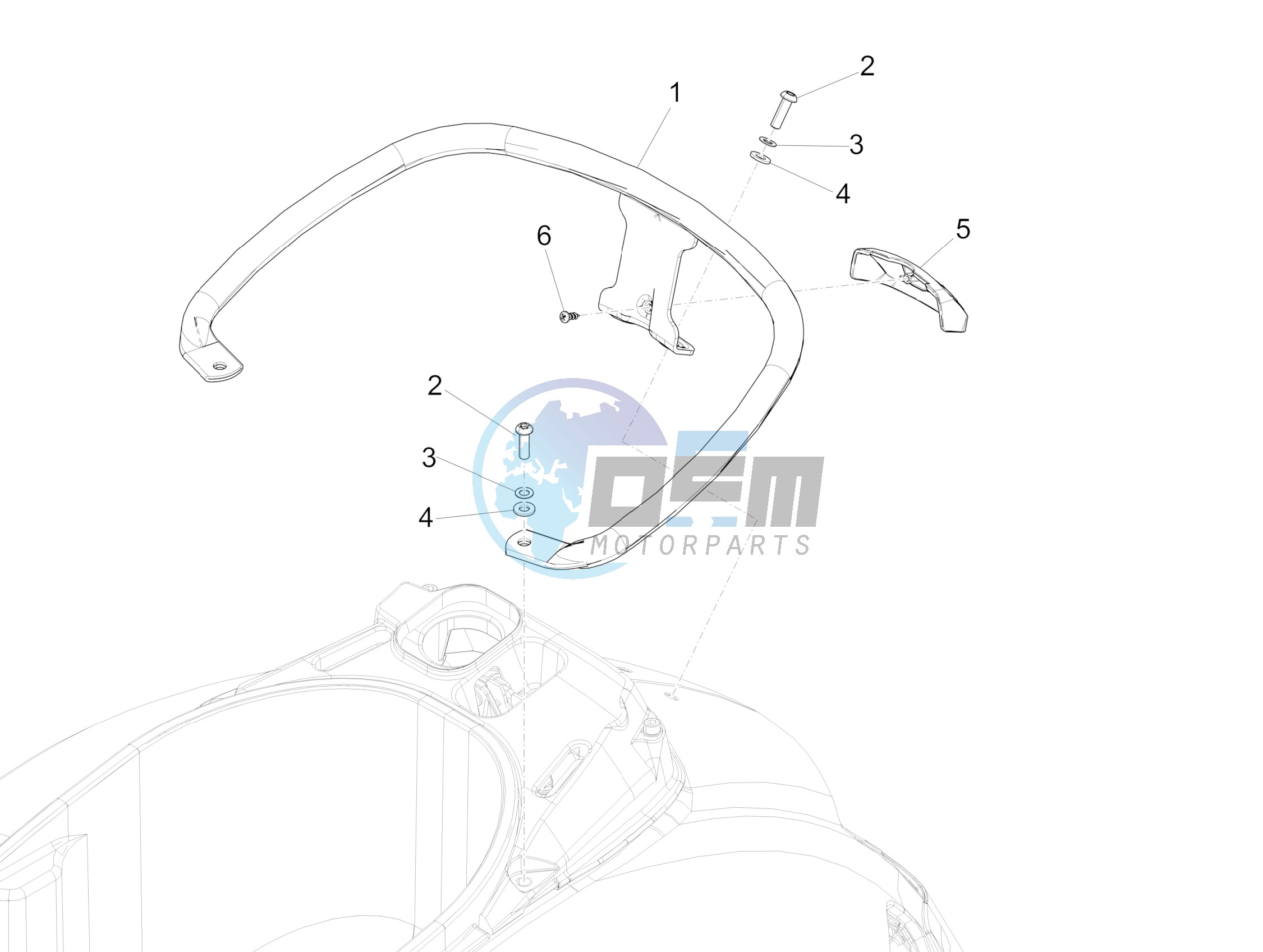 Rear luggage rack