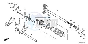 NC700XAD NC700X ABS Europe Direct - (ED) drawing GEARSHIFT DRUM (NC700X/XA)