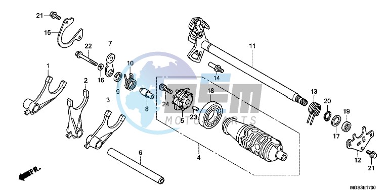 GEARSHIFT DRUM (NC700X/XA)