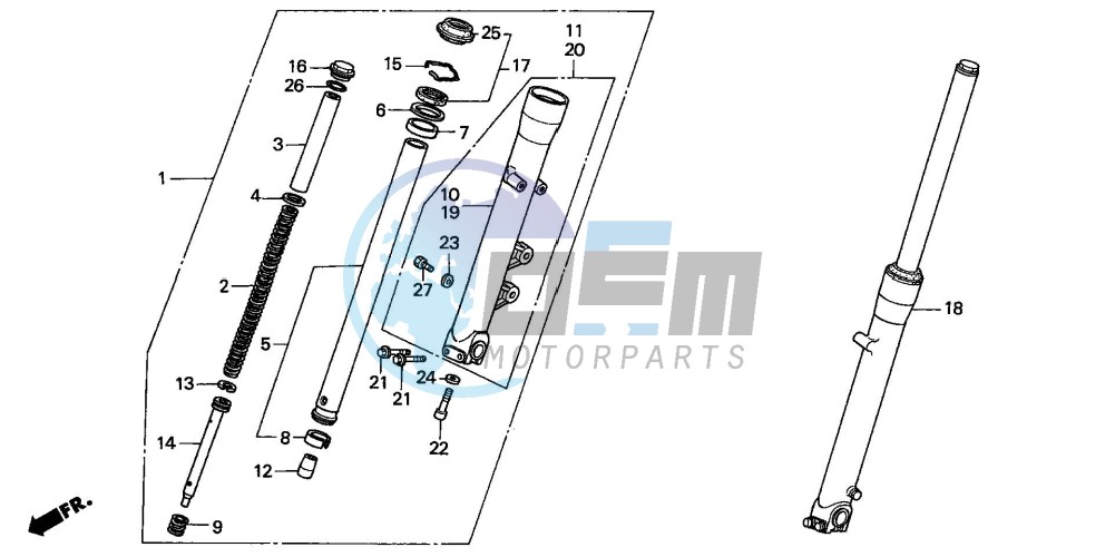 FRONT FORK (VT1100C)