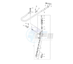 WR F 450 drawing REAR MASTER CYLINDER