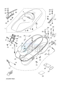 YP125RA (ABS) X-MAX 250 ABS (2DLB 2DLB 2DLB 2DLB) drawing SEAT