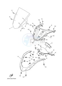 GPD150A GPD150-A NMAX 150 (BV41) drawing WINDSHIELD