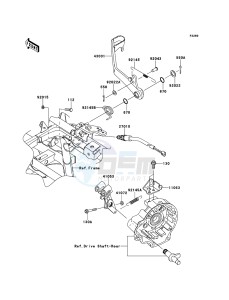 KVF650_4X4 KVF650FCF EU drawing Brake Pedal