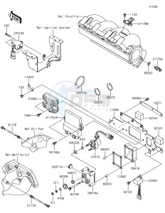 JET SKI STX-15F JT1500AHF EU drawing Fuel Injection