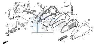 SH150S 125 drawing AIR CLEANER