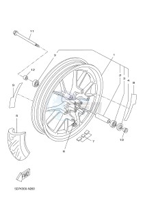 YZF-R125 R125 (5D7K 5D7K 5D7K 5D7K) drawing FRONT WHEEL