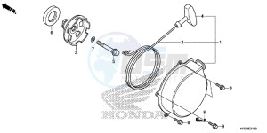 TRX420FE1E TRX420 Europe Direct - (ED) drawing RECOIL STARTER