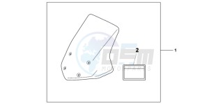 NC700SDC drawing KIT WINDSCREEN