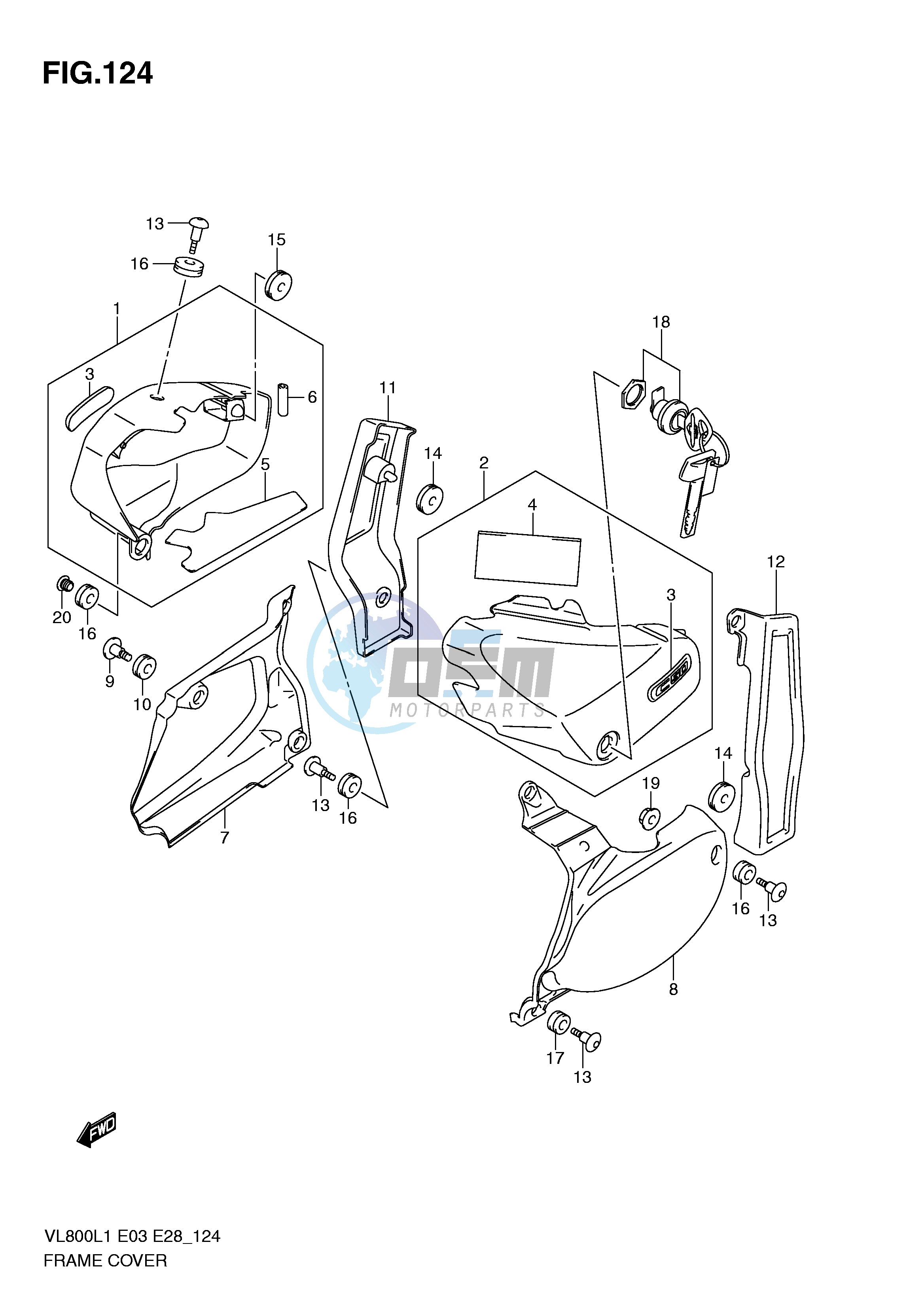 FRAME COVER (VL800L1 E3)