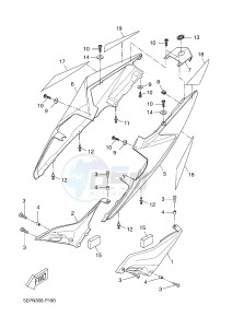 YZF-R125 R125 (5D7R 5D7R 5D7R) drawing SIDE COVER