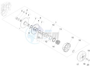 SPRINT 125 4T 3V IGET E2 ABS (APAC) drawing Driven pulley