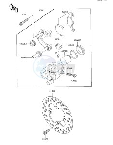 KXT 250 B [TECATE] (B1) [TECATE] drawing FRONT BRAKE